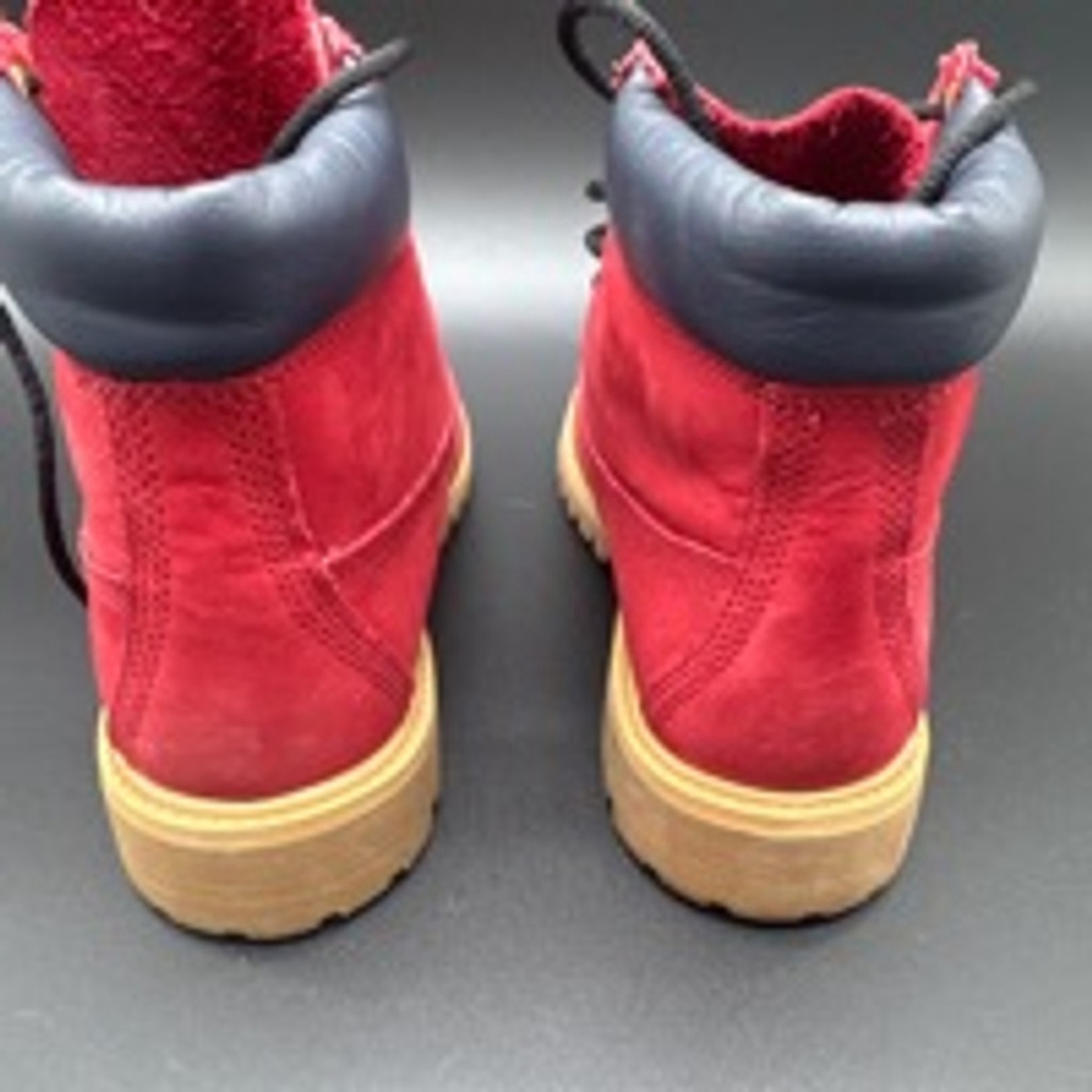 Women's TIMBERLAND Boots, Size EU 37.5 Red Wine & Navy - Picture 4 of 8